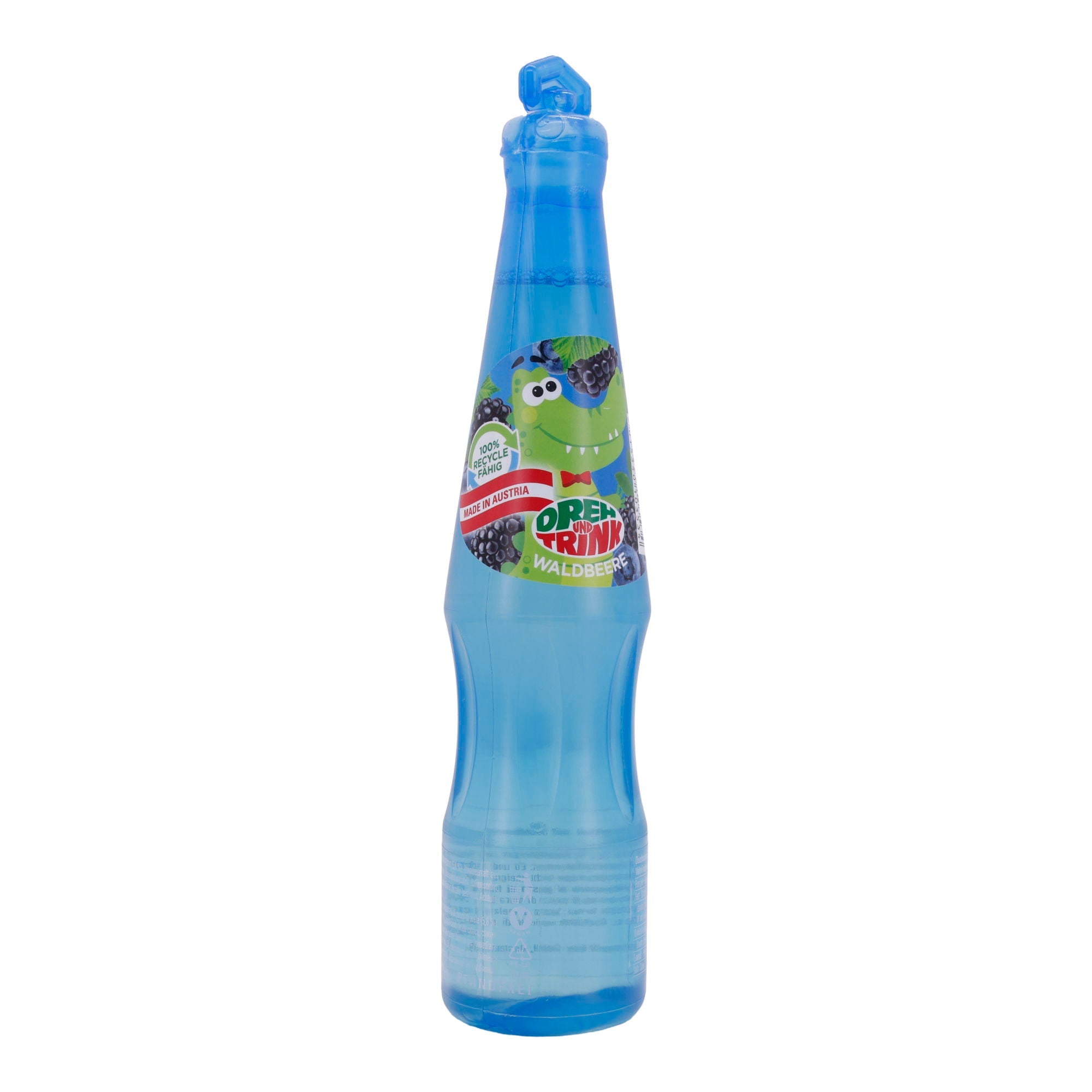 Kindergetränk Dreh und Trink | Waldbeere | Fruchtsaftgetränk mit Apfel, Brombeere & Heidelbeere | 200 ml | Vegan & BPA-frei Dreh & Trink